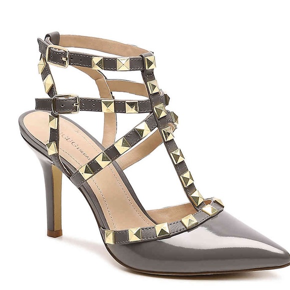 BCBGeneration Studded Patent Leather Pump in Gray - Picture 6 of 8